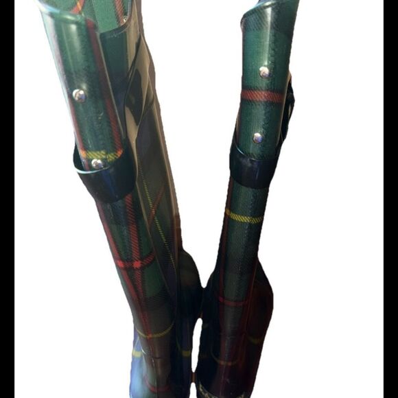 Lauren Ralph Lauren Womens Rossalyn II Multicolor Pull-On Rain Boots Size 7 - Picture 4 of 7